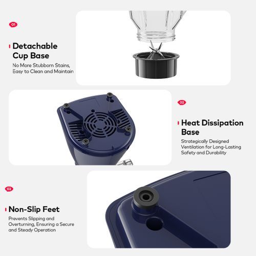 itel 350W M1 Blender (1.5L) Pure Copper Motor