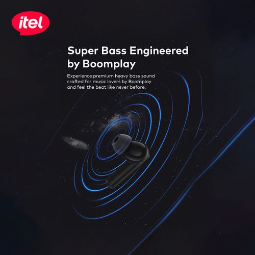 itel TWS BudsAir Pro Earphones Earbuds Bluetooth5.4ENC WHITE