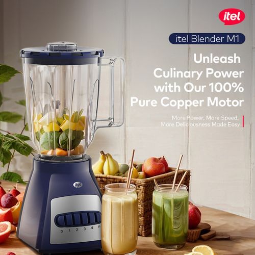 itel 350W M1 Blender (1.5L) Pure Copper Motor